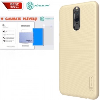 Dėklas auksinis Nillkin frosted + plėvelė (Huawei MATE 10 LITE)